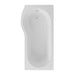 Eastbrook Shannon P Shaped Shower Bath - No TH - White