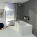 Eastbrook Shannon P Shaped Shower Bath - No TH - White