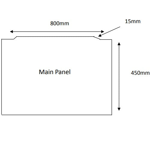 Eastbrook Sherwood Classic Bath End Panel - 800mm Wide