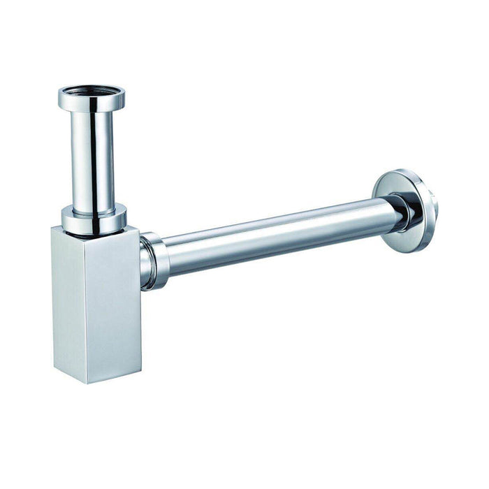 Eastbrook Square Bottle Trap And Extension Tube - Chrome