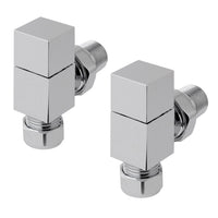 Eastbrook Square Head Angled Manual Radiator Valves Pair