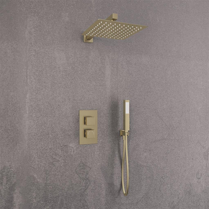 Eastbrook Square Thermostatic Concealed Shower Kit