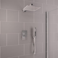 Eastbrook Square Thermostatic Concealed Shower Kit - Chrome