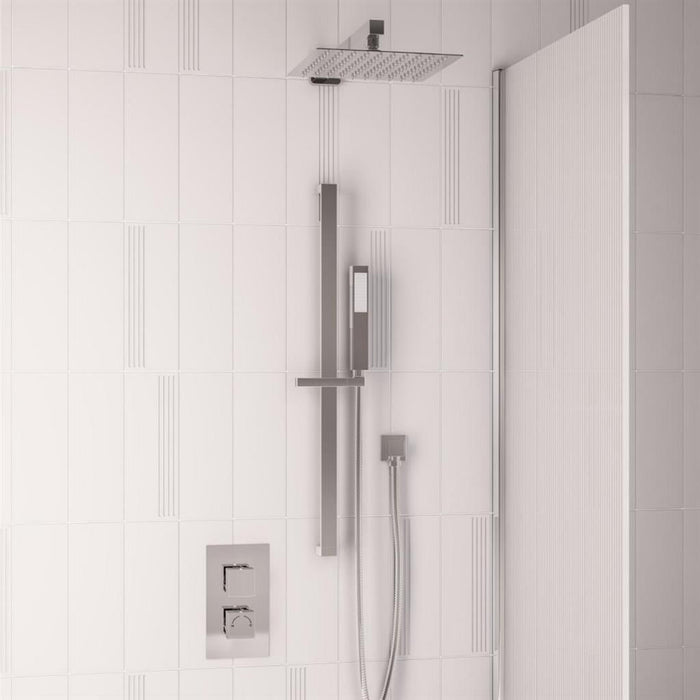 Eastbrook Square Thermostatic Concealed Shower Set - Chrome