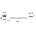 Eastbrook Square Waterfall Overflow Bath Filler With Waste