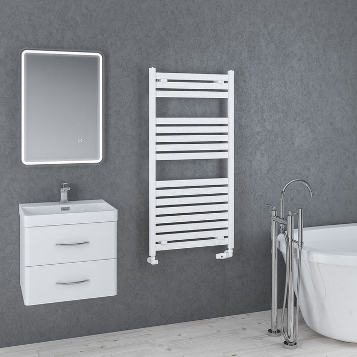 Eastbrook Staverton Straight Heated Towel Rail White