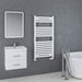 Eastbrook Staverton Straight Heated Towel Rail White