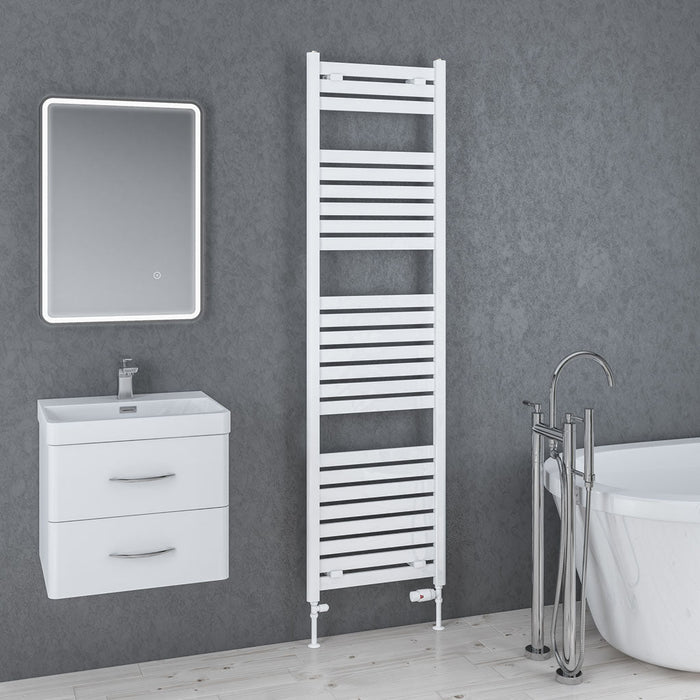 Eastbrook Staverton Straight Heated Towel Rail White