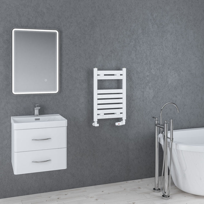 Eastbrook Staverton Straight Heated Towel Rail White