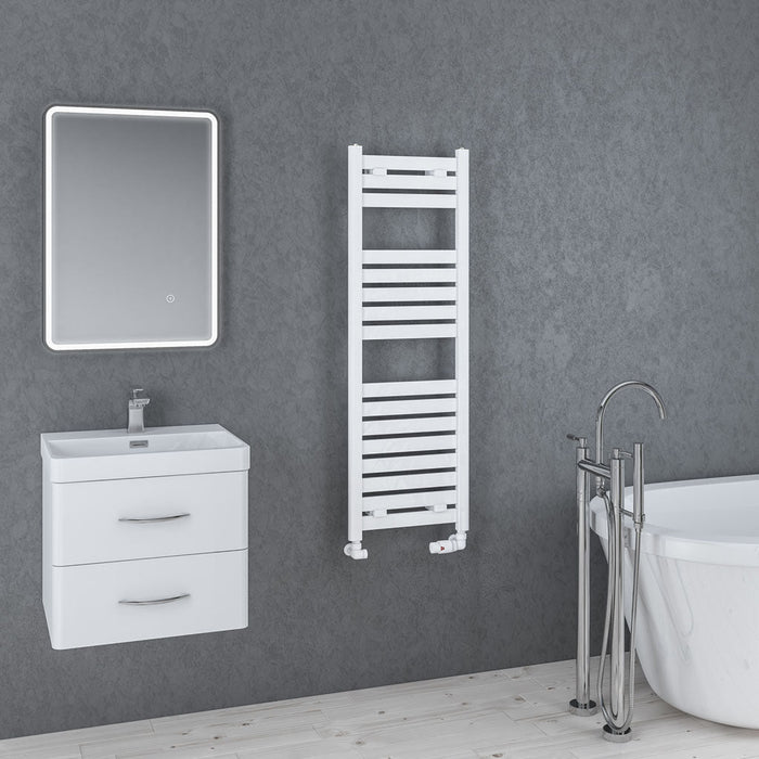 Eastbrook Staverton Straight Heated Towel Rail White