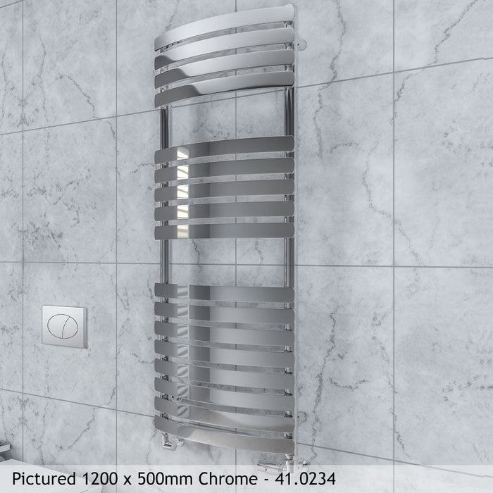 Eastbrook Staverton Tube on Tube Curved Heated Towel Rail