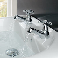Eastbrook Stenhouse Basin pillar Taps - Chrome - Basin