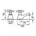Eastbrook Stenhouse Basin pillar Taps - Chrome - Basin