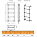 Eastbrook Stour Vertical Straight Heated Towel Rail