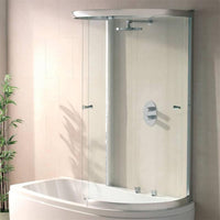 Eastbrook Straight Bath Screen - 1850mm x 760mm - Right