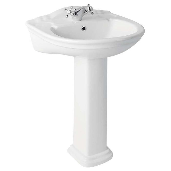 Eastbrook Tamarind Basin With Full Pedestal - 560mm Wide