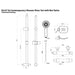 Eastbrook Thermostatic Bar Shower Mixer With Slide Rail Kit