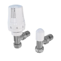 Eastbrook Thermostatic Lockshield Angled TRV Radiator Valve