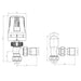 Eastbrook Thermostatic Lockshield Angled TRV Radiator Valve