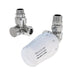 Eastbrook Thermostatic Lockshield Corner TRV Radiator Valve