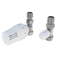Eastbrook Thermostatic Lockshield Straight TRV Radiator