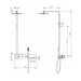 Eastbrook Thermostatic Shower Set With Shelf - Chrome