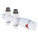 Eastbrook Thermostatic Twin inlet Straight Radiator Valve
