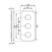Eastbrook Traditional Triple Shower Valve Plate