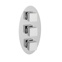 Eastbrook Triple Shower Valve Plate With Square Rings