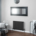 Eastbrook Tunstall Designer Radiator Matt Black - 600mm x