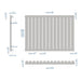 Eastbrook Tunstall Designer Radiator Matt Black - Radiators
