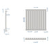 Eastbrook Tunstall Designer Radiator Matt Black - Radiators