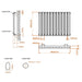 Eastbrook Tunstall Designer Radiator Matt Black - Radiators