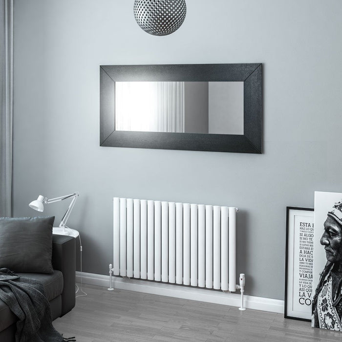 Eastbrook Tunstall Designer Radiator Matt White - 600mm x