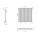 Eastbrook Tunstall Designer Radiator Matt White - Radiators