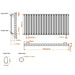 Eastbrook Tunstall Designer Radiator Matt White - Radiators
