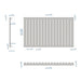 Eastbrook Tunstall Designer Radiator Matt White - Radiators
