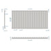 Eastbrook Tunstall Designer Radiator Matt White - Radiators