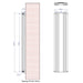 Eastbrook Tunstall Double Designer Mirror Radiator Matt