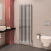 Eastbrook Tunstall Double Designer Radiator Chrome - 1800mm