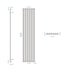 Eastbrook Tunstall Double Designer Radiator Chrome