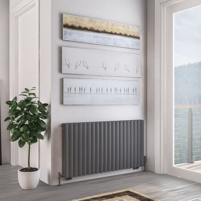 Eastbrook Tunstall Double Designer Radiator Matt Anthracite