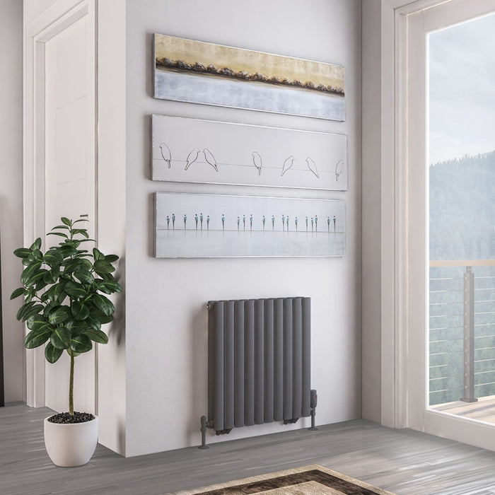 Eastbrook Tunstall Double Designer Radiator Matt Anthracite