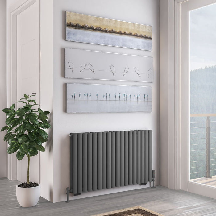Eastbrook Tunstall Double Designer Radiator Matt Anthracite