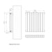 Eastbrook Tunstall Double Designer Radiator Matt Black
