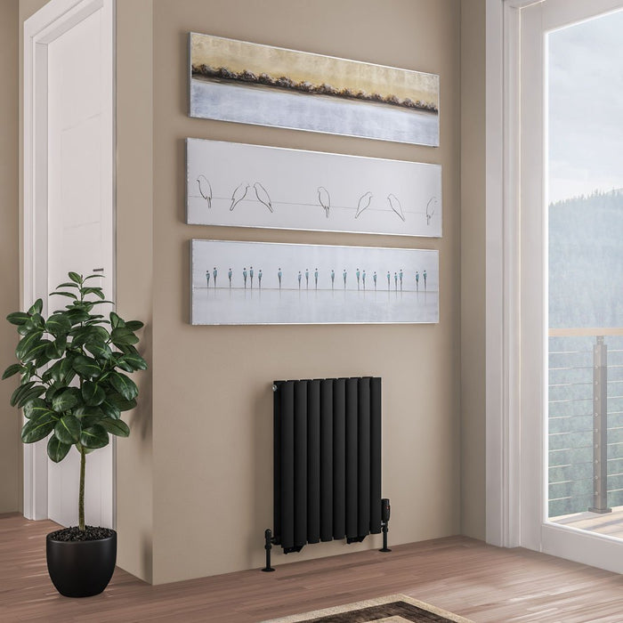 Eastbrook Tunstall Double Designer Radiator Matt Black