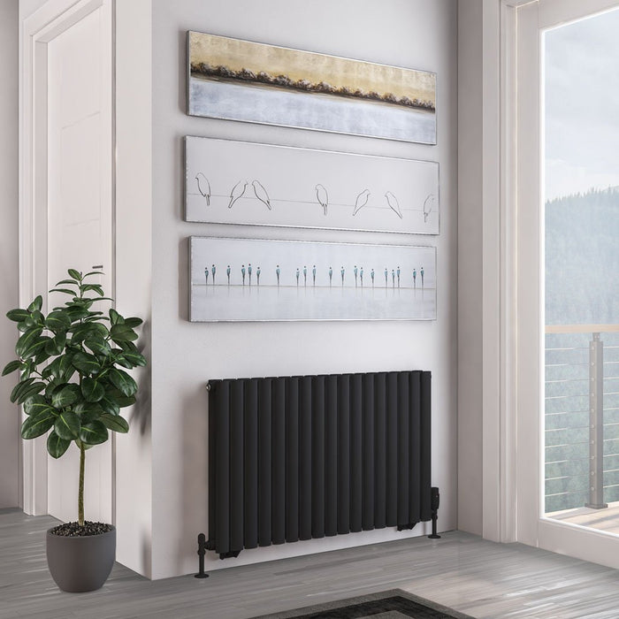 Eastbrook Tunstall Double Designer Radiator Matt Black