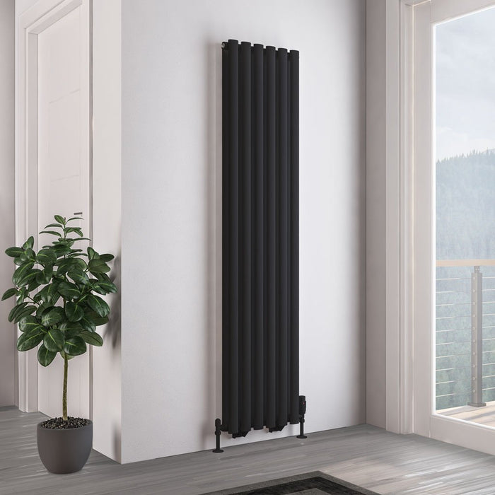 Eastbrook Tunstall Double Designer Radiator Matt Black