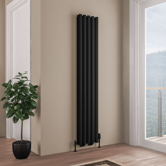 Eastbrook Tunstall Double Designer Radiator Matt Black