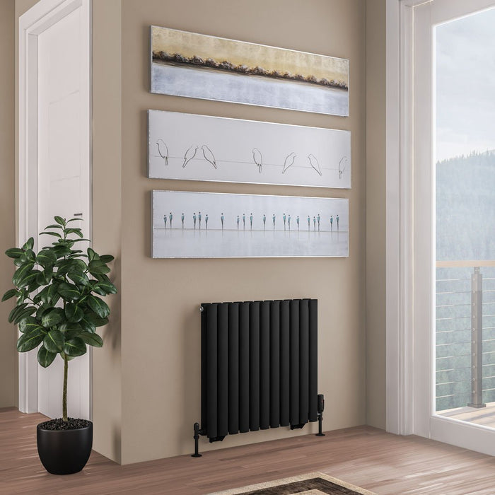 Eastbrook Tunstall Double Designer Radiator Matt Black